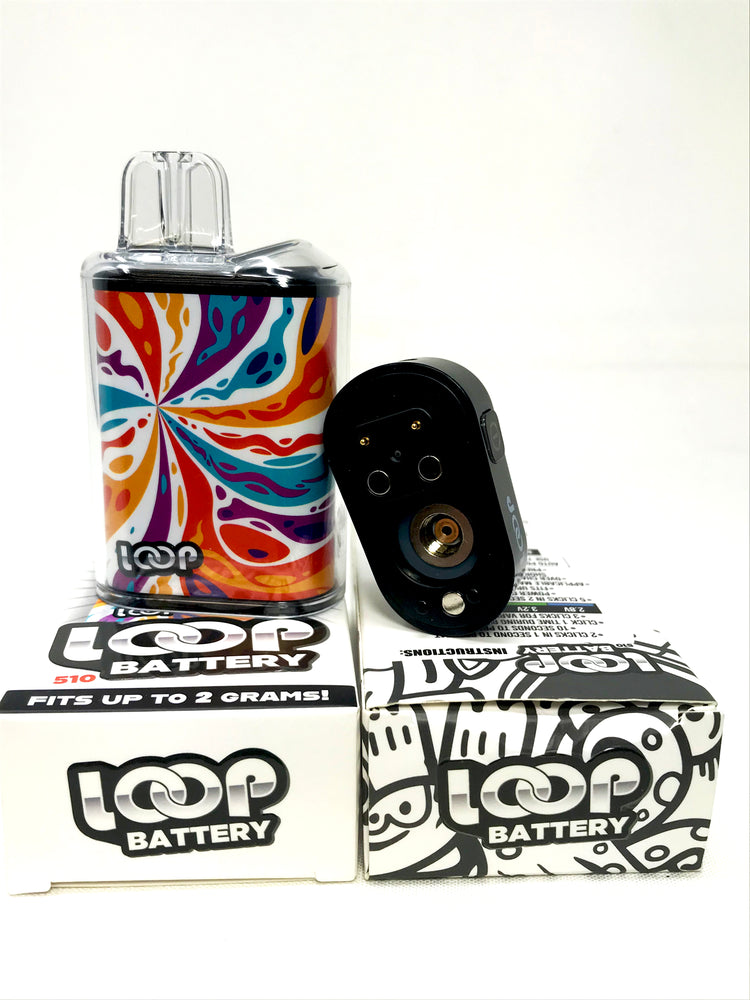 Loop 510 Thread Discreet Battery - Tie-Dye Design