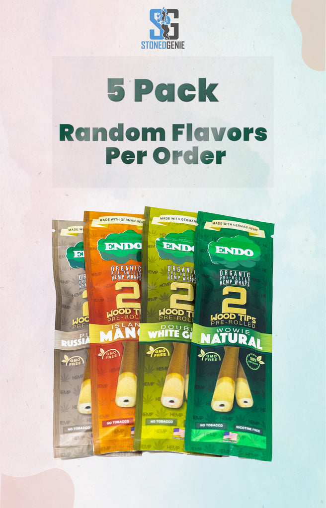 Endo Hemp Wrap Wood Tip PreRolled 5 Pack