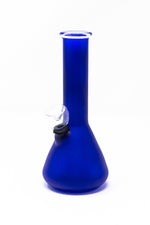 6" Frosted Blue Glass Beaker Base Bong Smoking Pipe