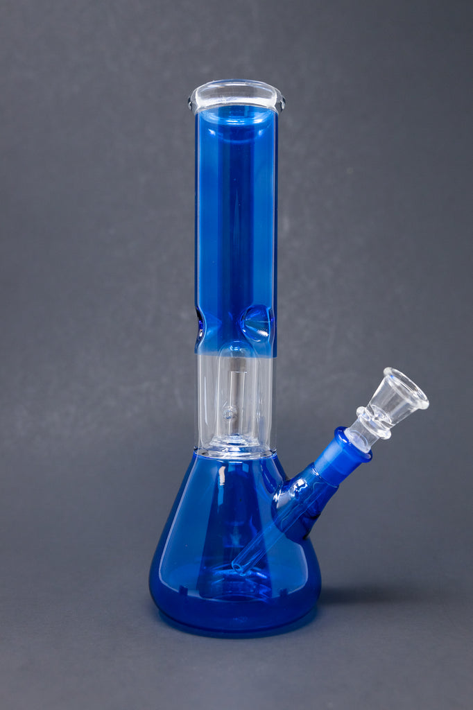 10" Blue Single Percolator Bong