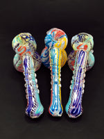 7" Fumed Hammer Bubbler - Assorted Colors