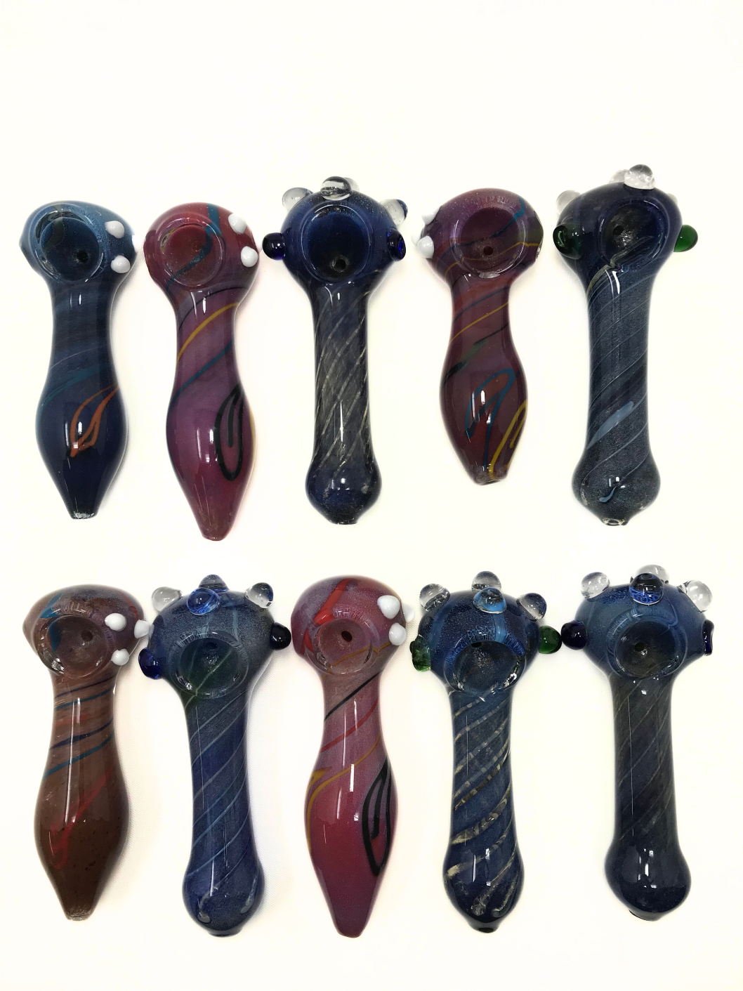 4"Space Dust & Galaxy Hand Pipe - 10 PC Bundle