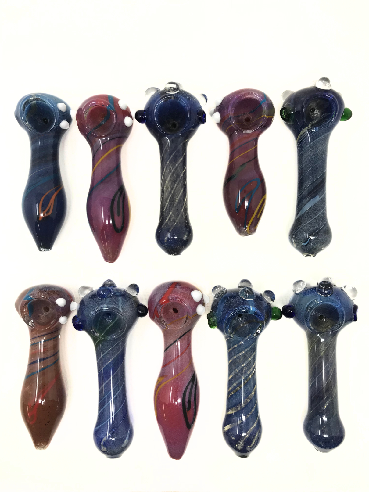 4"Space Dust & Galaxy Hand Pipe - 10 PC Bundle