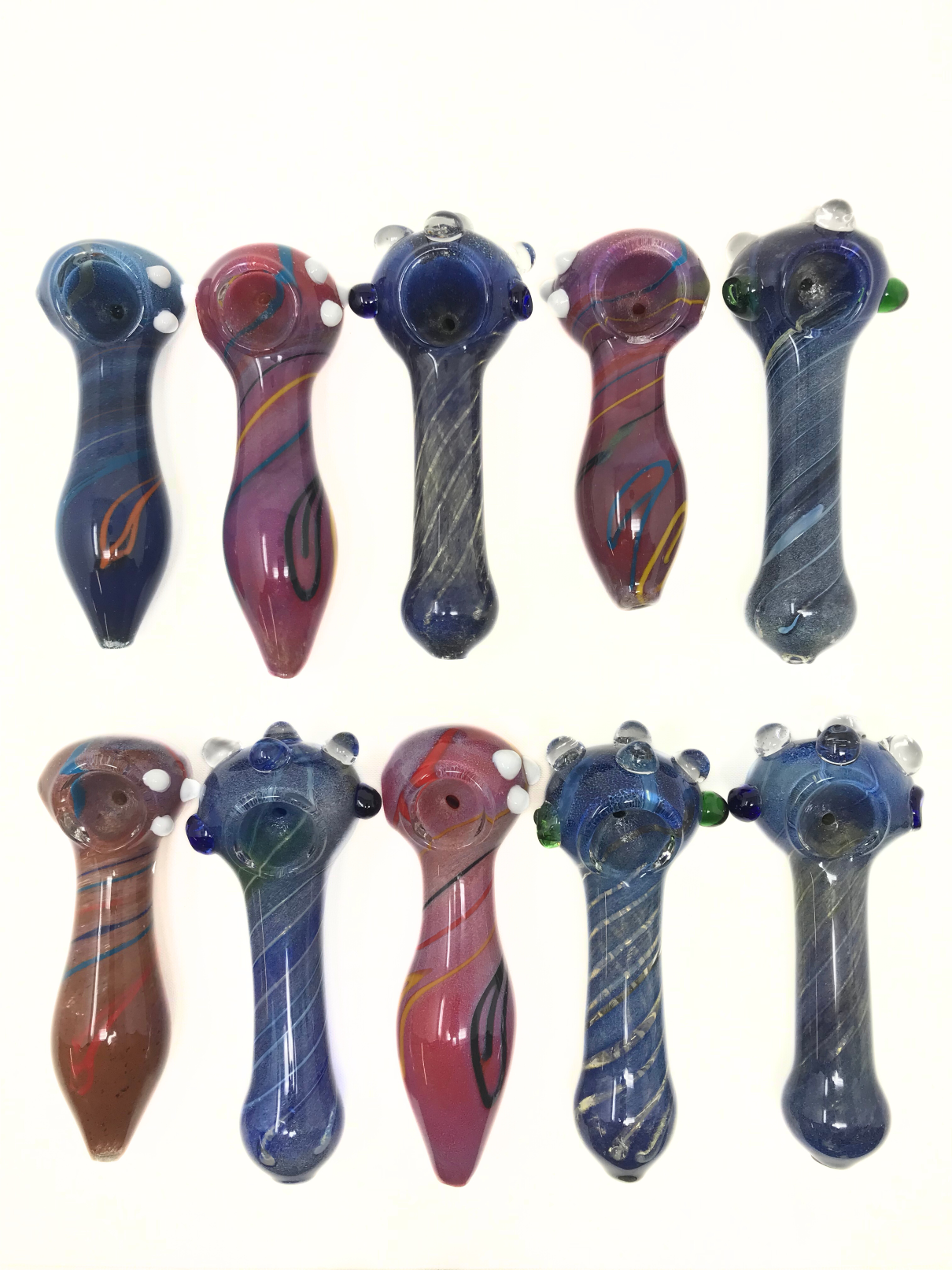 4"Space Dust & Galaxy Hand Pipe - 10 PC Bundle