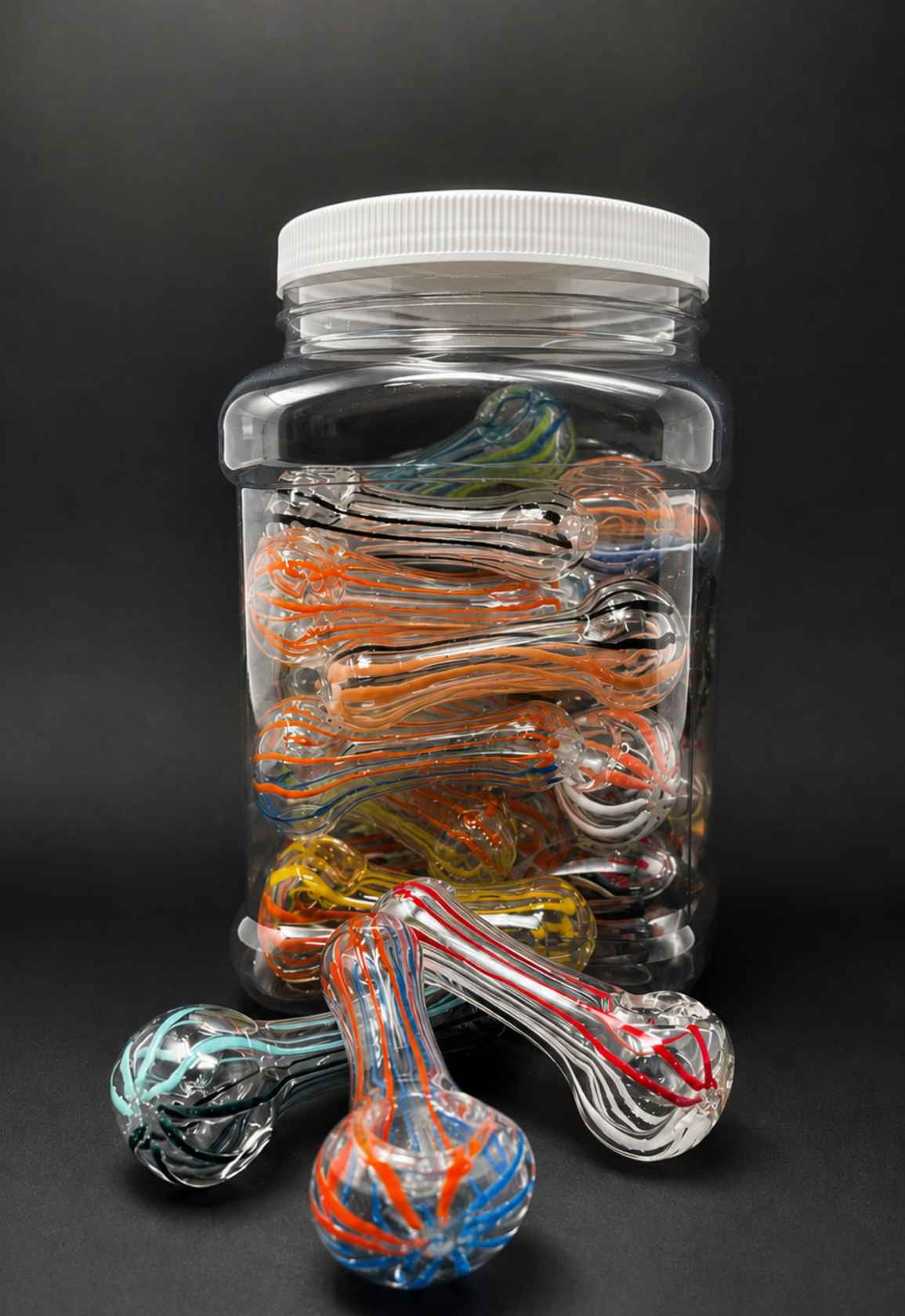 3.5" Glass Pipe Bundle - 20 Pack Wholesale Glass Pipes Bulk