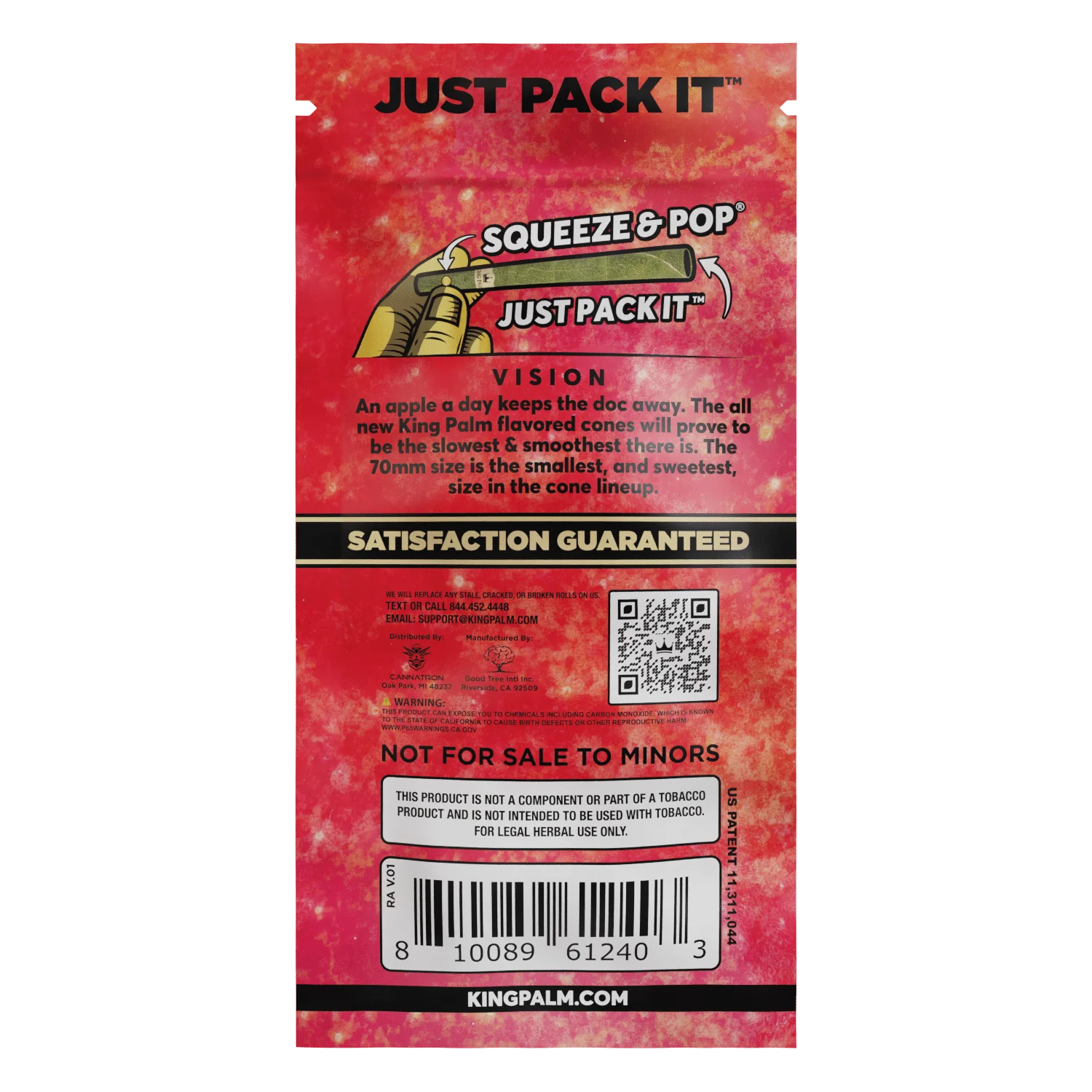 King Palm Leaf Cones Red Apple - Dog Walker Cones