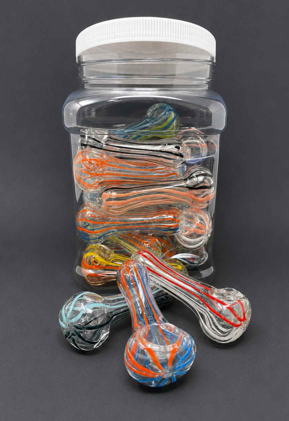 3.5" Glass Pipe Bundle - 20 Pack Wholesale Glass Pipes Bulk