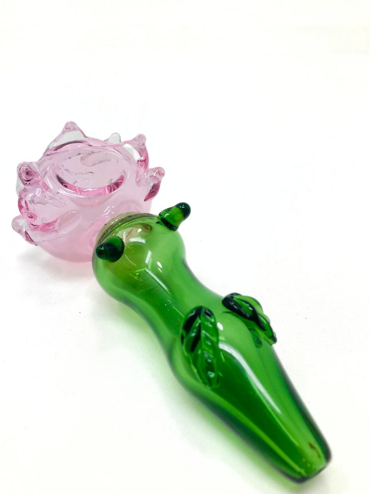 5" Pink Rose Hand Pipe