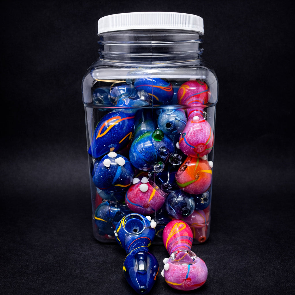 4” Space Dust Galaxy Glass Hand Pipe – 20 Piece Wholesale Bundle