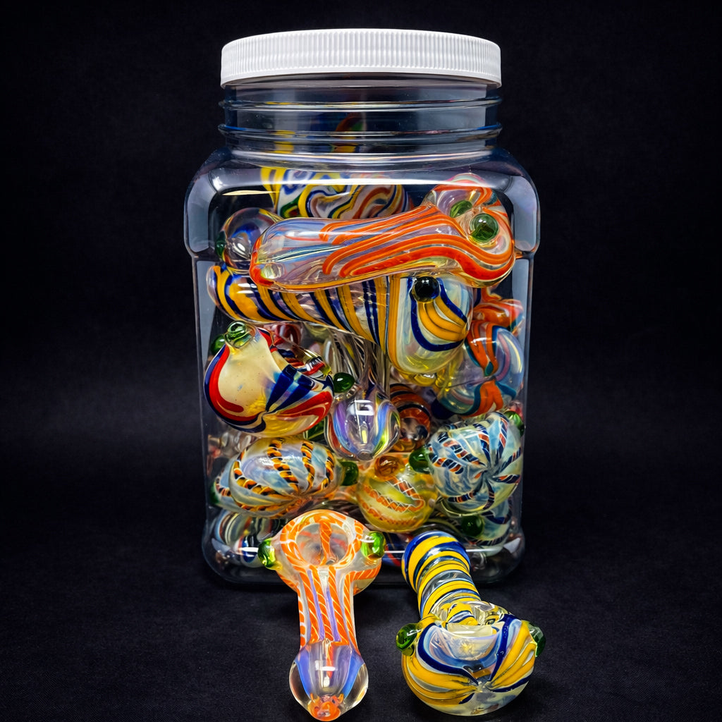 3.5"–4" Glass Hand Pipes – 20 Pack | Bulk Wholesale Bundle