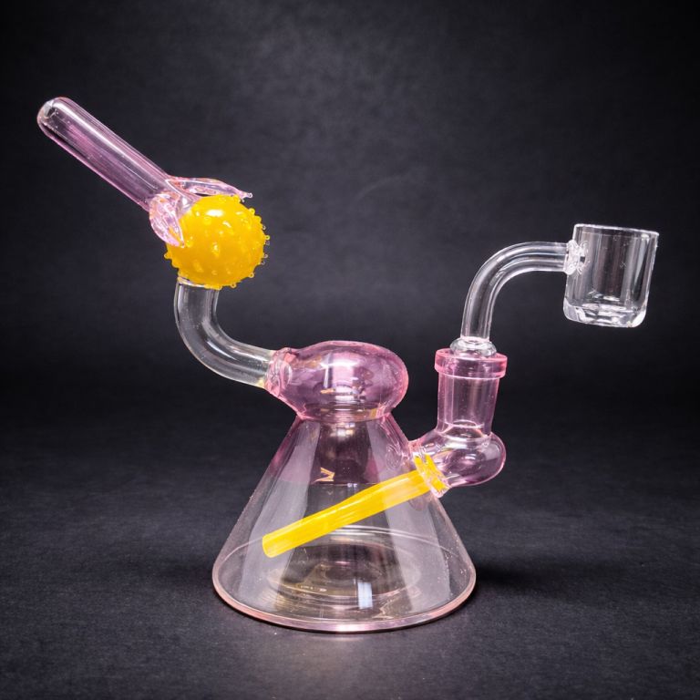 6" Pink Lemon Drop Dab Rig StonedGenie.com