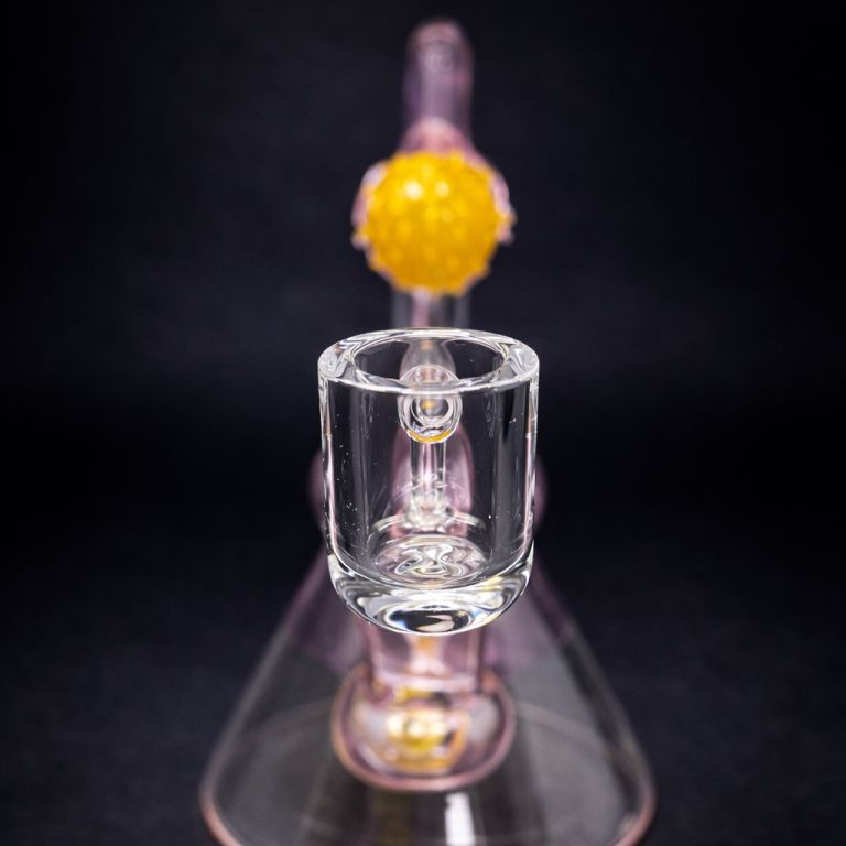 6" Pink Lemon Drop Dab Rig StonedGenie.com