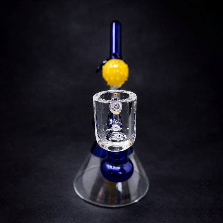 6" Blue lemon Drop Dab Rig StonedGenie.com