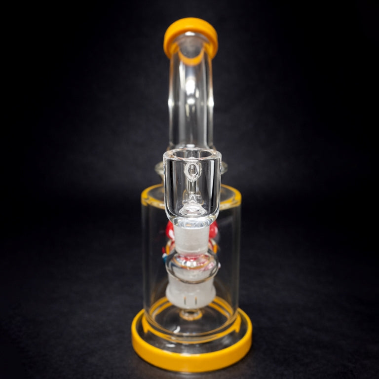 8.5" Yellow Mushroom Dab Rig StonedGenie.com