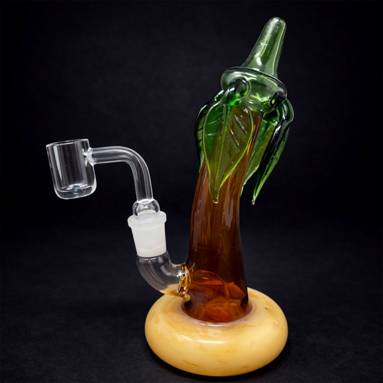 7.5" Cali Palm Tree Dab Rig StonedGenie.com