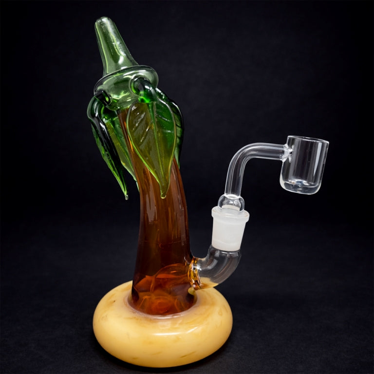 7.5" Cali Palm Tree Dab Rig StonedGenie.com