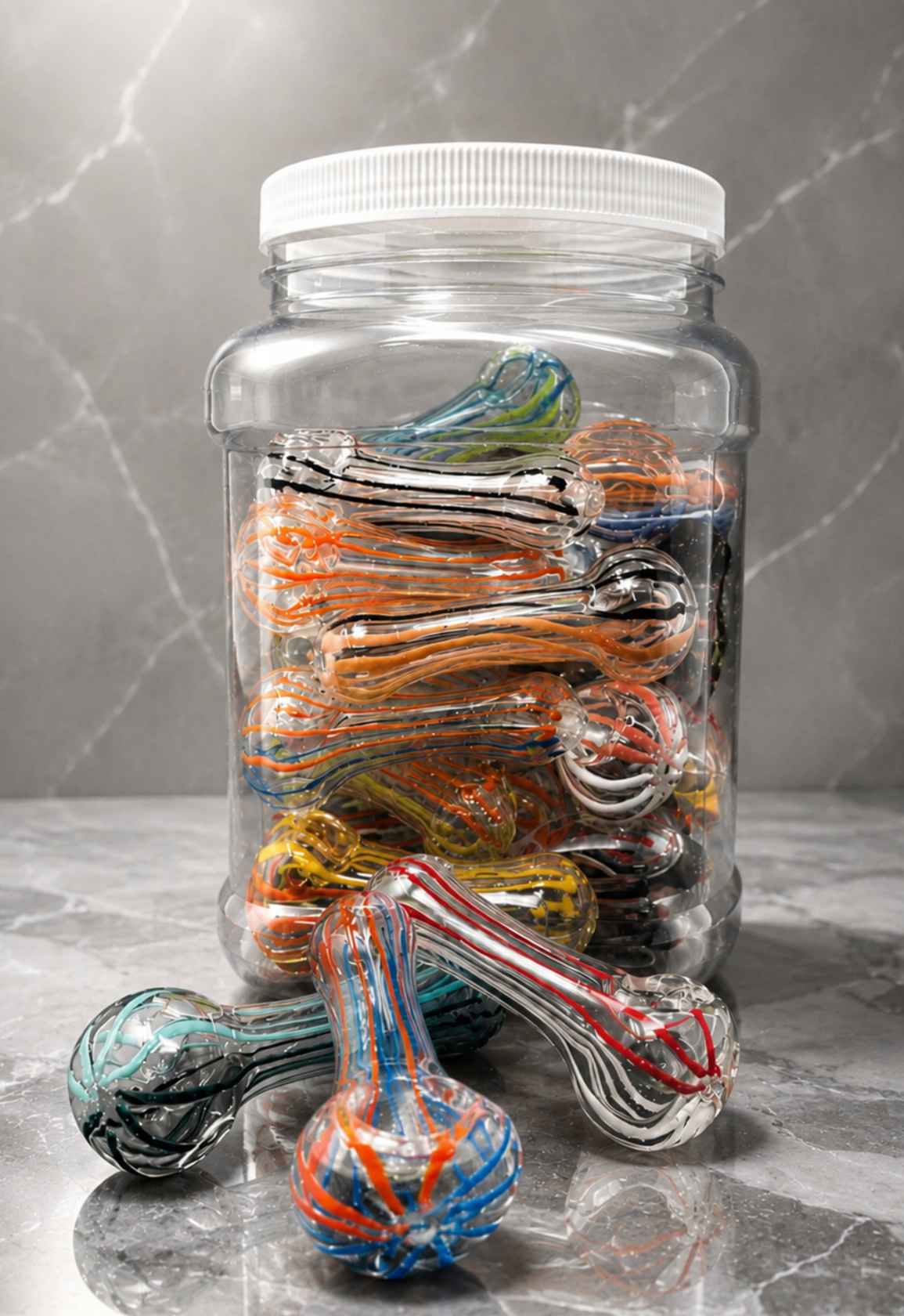 3.5" Glass Pipe Bundle - 20 Pack Wholesale Glass Pipes Bulk