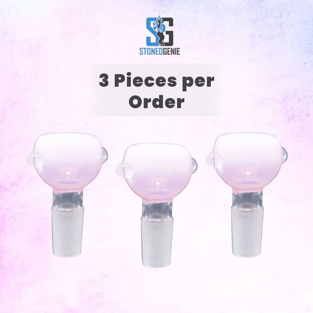 14mm Male Milky Pink Premium Bowl