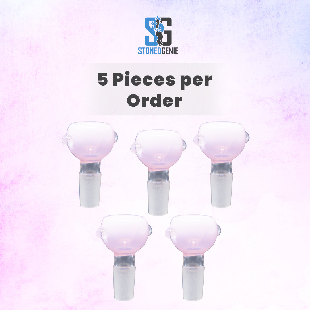 14mm Male Milky Pink Premium Bowl