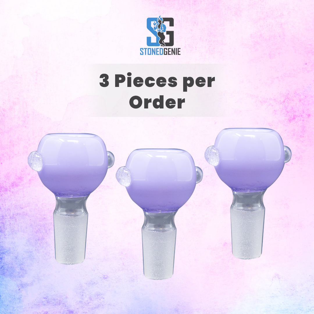 14mm Male Milky Purple Premium Bowl