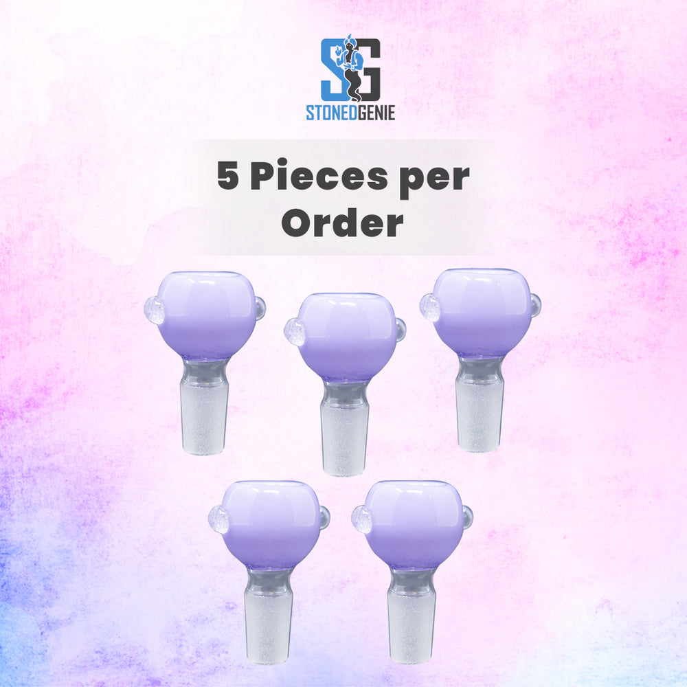 14mm Male Milky Purple Premium Bowl