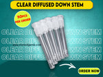 4.5" Clear Diffused Down stem
