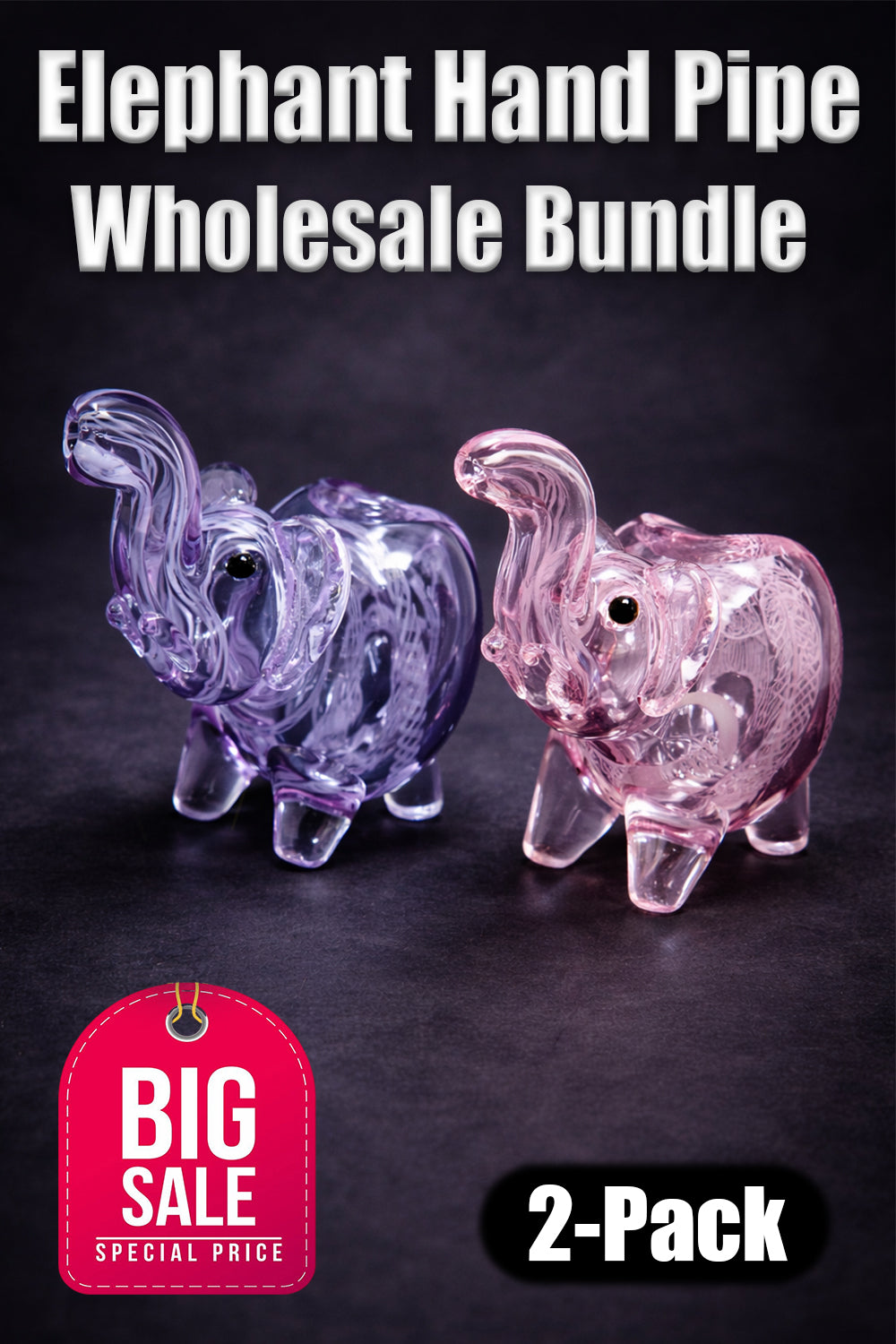 Elephant Hand Pipe Wholesale Bundle (2-Pack)