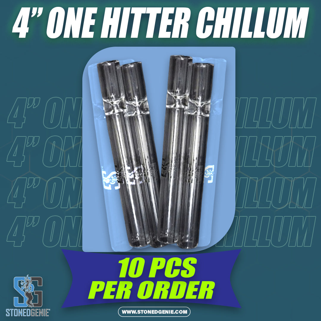 4" Stoned Genie One Hitter Chillums