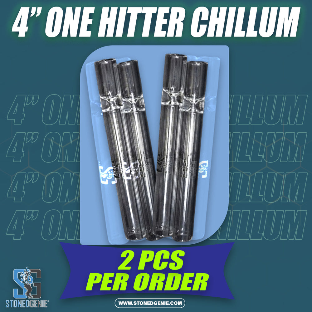 4" Stoned Genie One Hitter Chillums