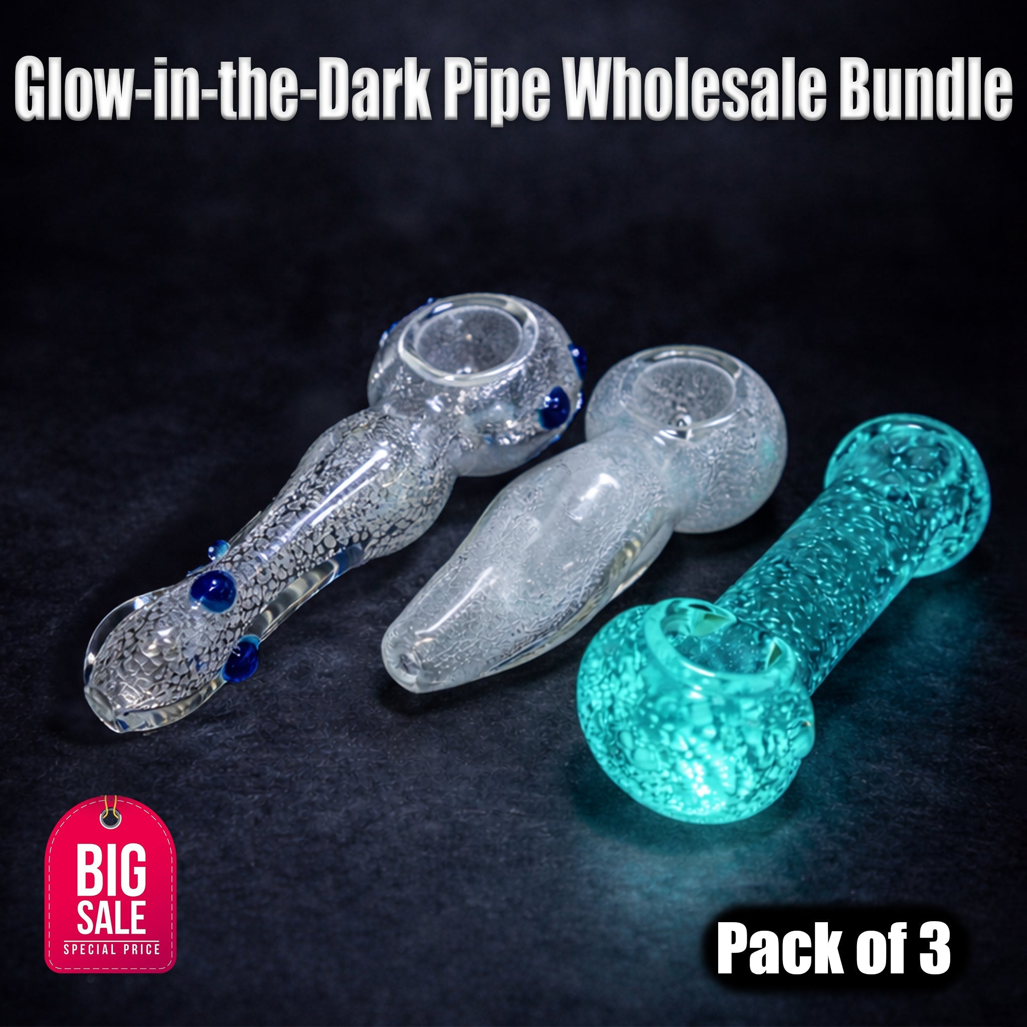 Glow-in-the-Dark Pipe Wholesale Bundle StonedGenie.com