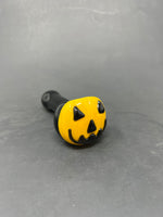 5" Yellow Pumpkin Glass Pipe