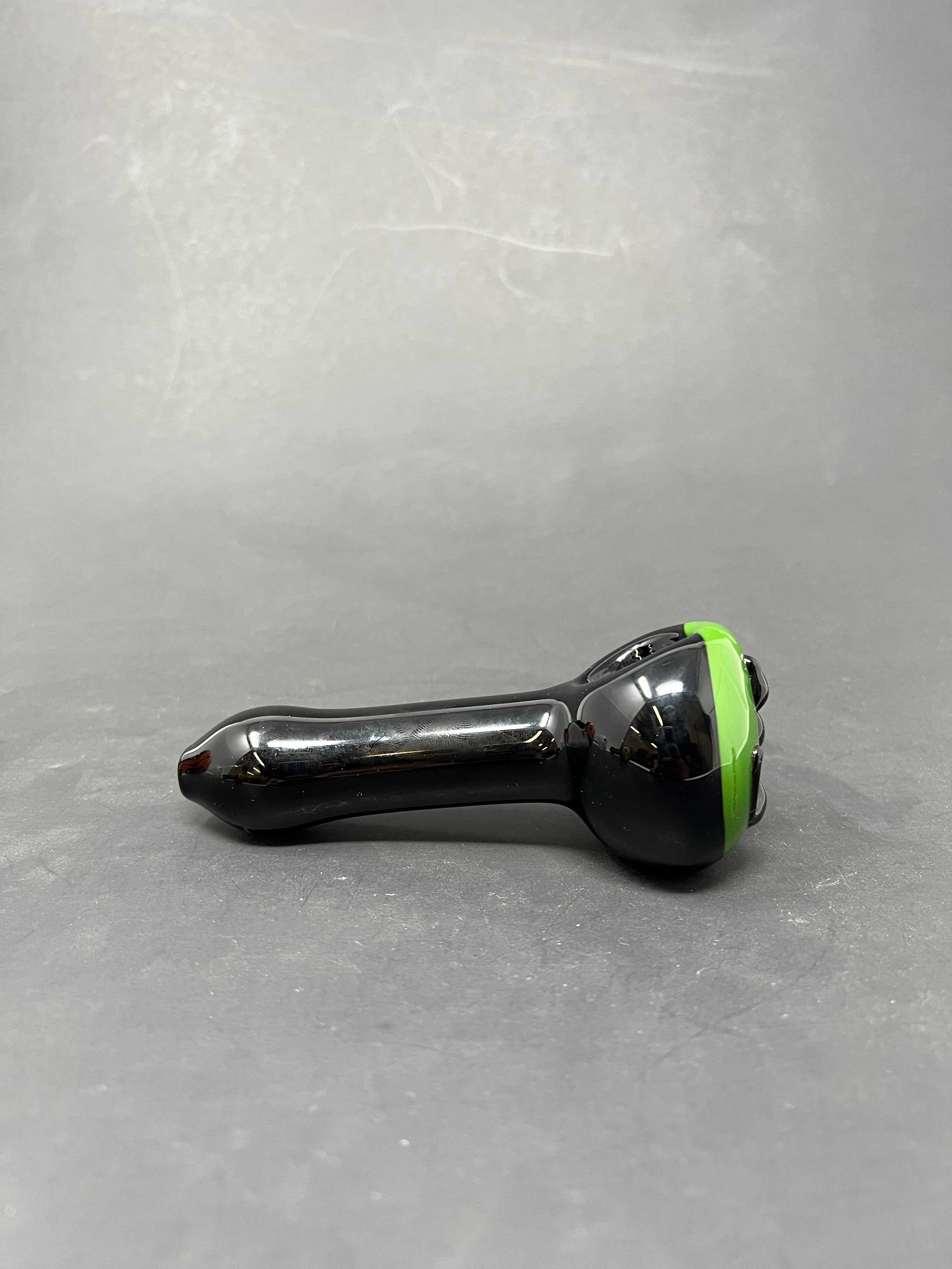 5" Green Pumpkin Glass Pipe