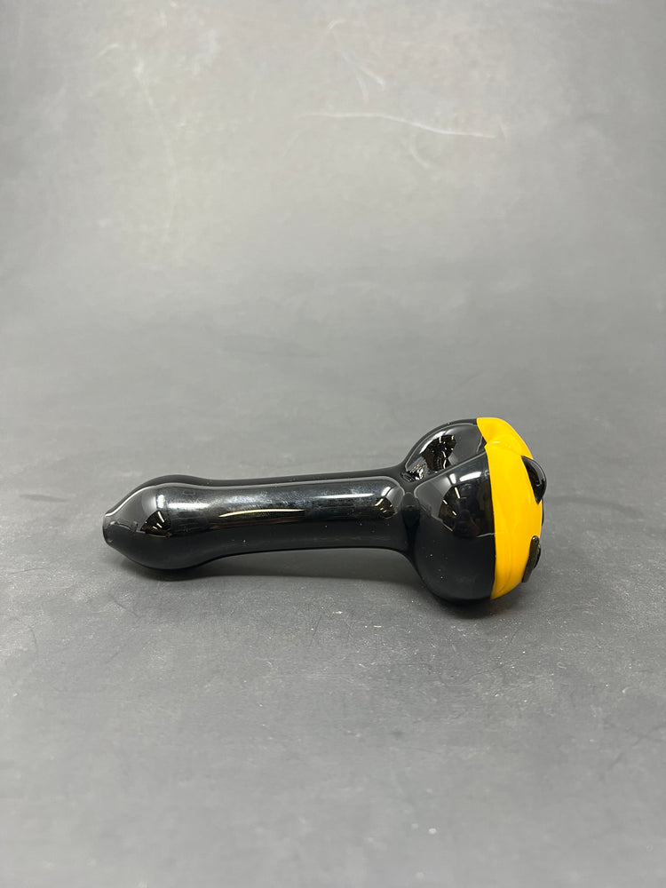 5" Yellow Pumpkin Glass Pipe