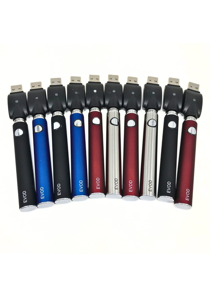 Evod Vape Battery - 900 Mah - 10 Pack Bundle (Mixed Colors)