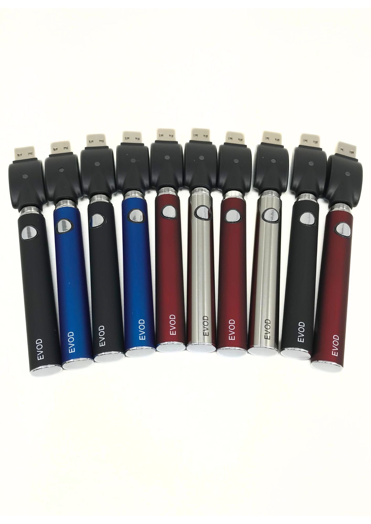 Evod Vape Battery - 900 Mah - 10 Pack Bundle (Mixed Colors)