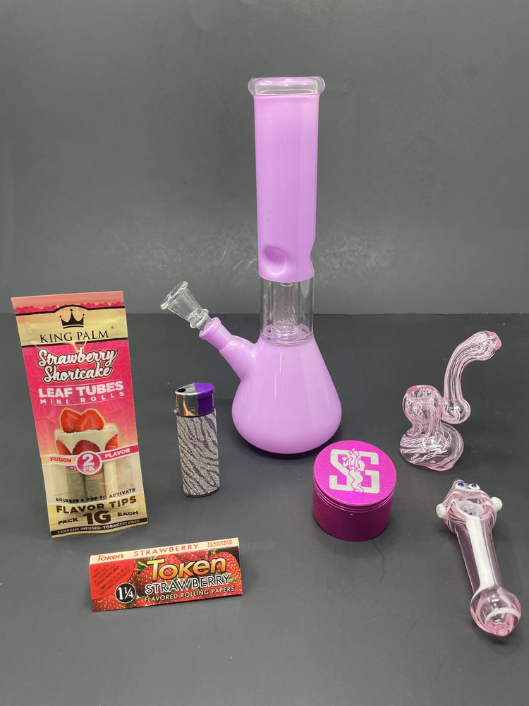 Pink Paradise Bong Combo