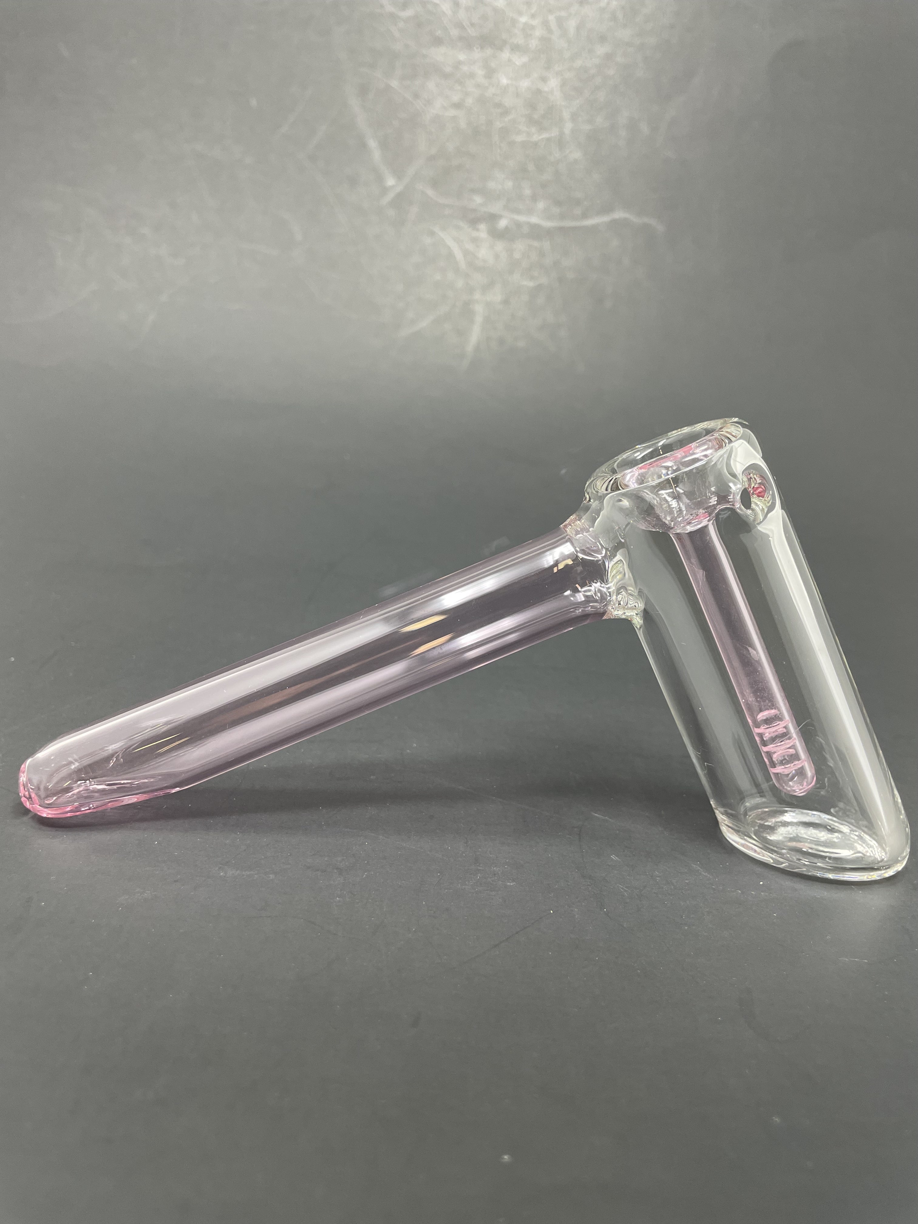 7" Pink Inline Hammer Bubbler