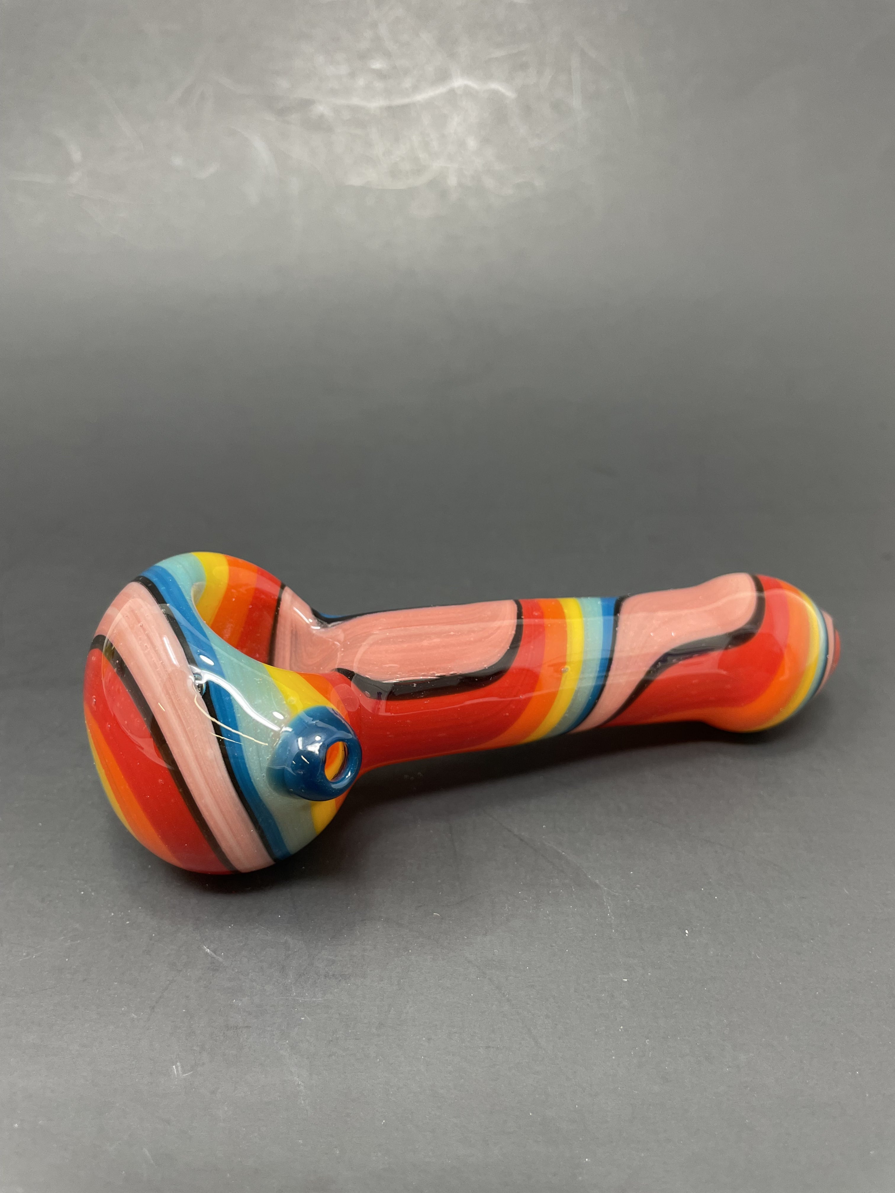 5" Rainbow Thick Glass Pipe