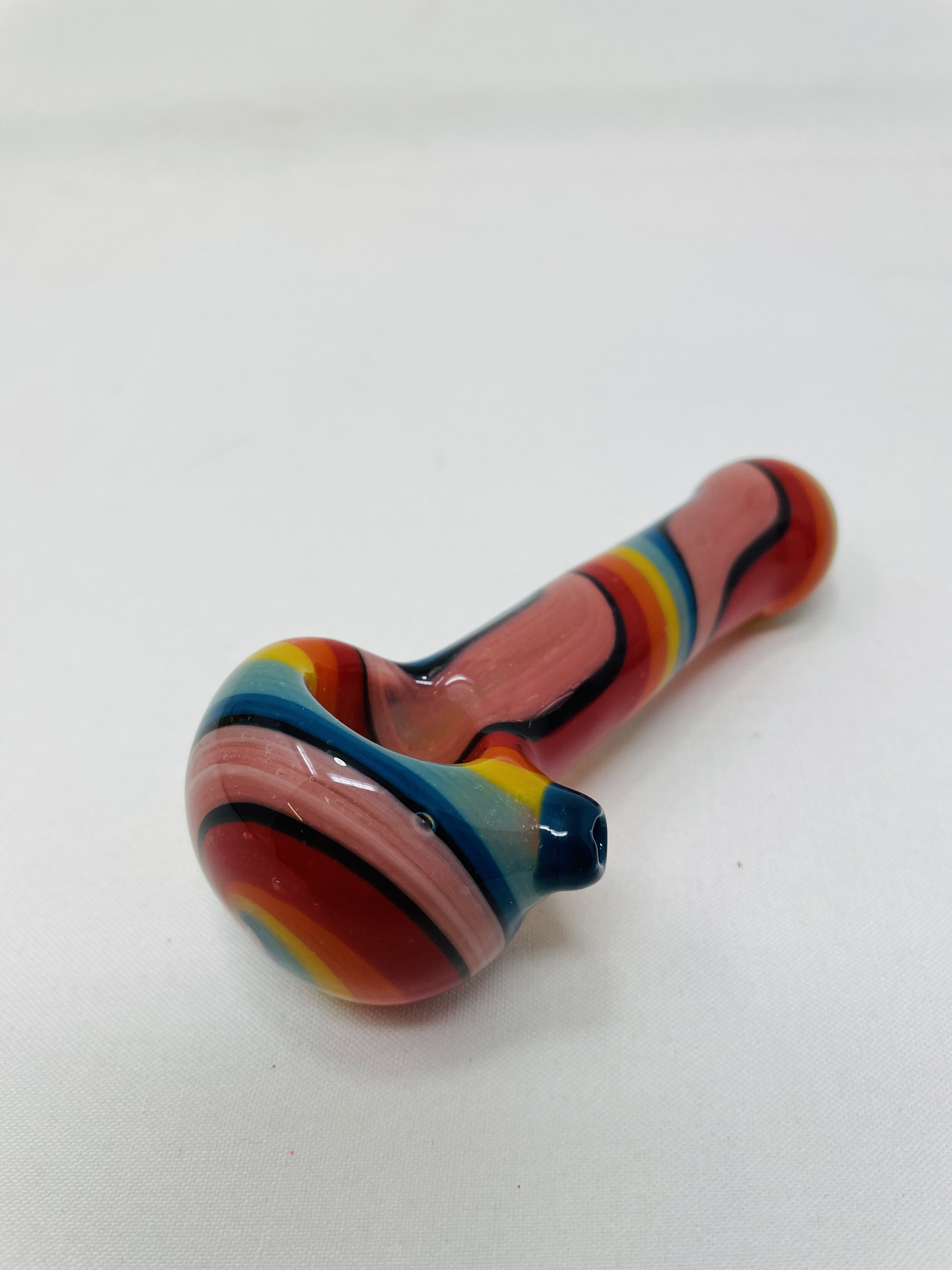 5" Rainbow Thick Glass Pipe
