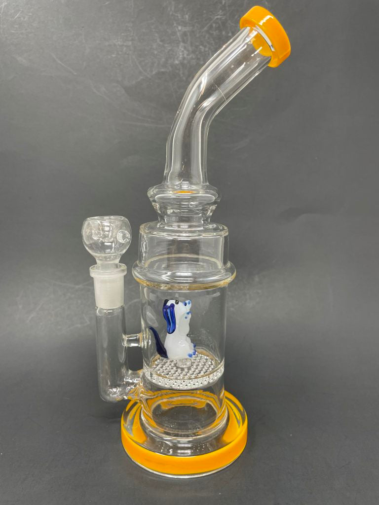9" Yellow Dog Percolator Bong