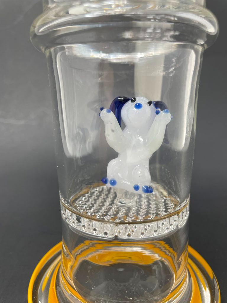 9" Yellow Dog Percolator Bong