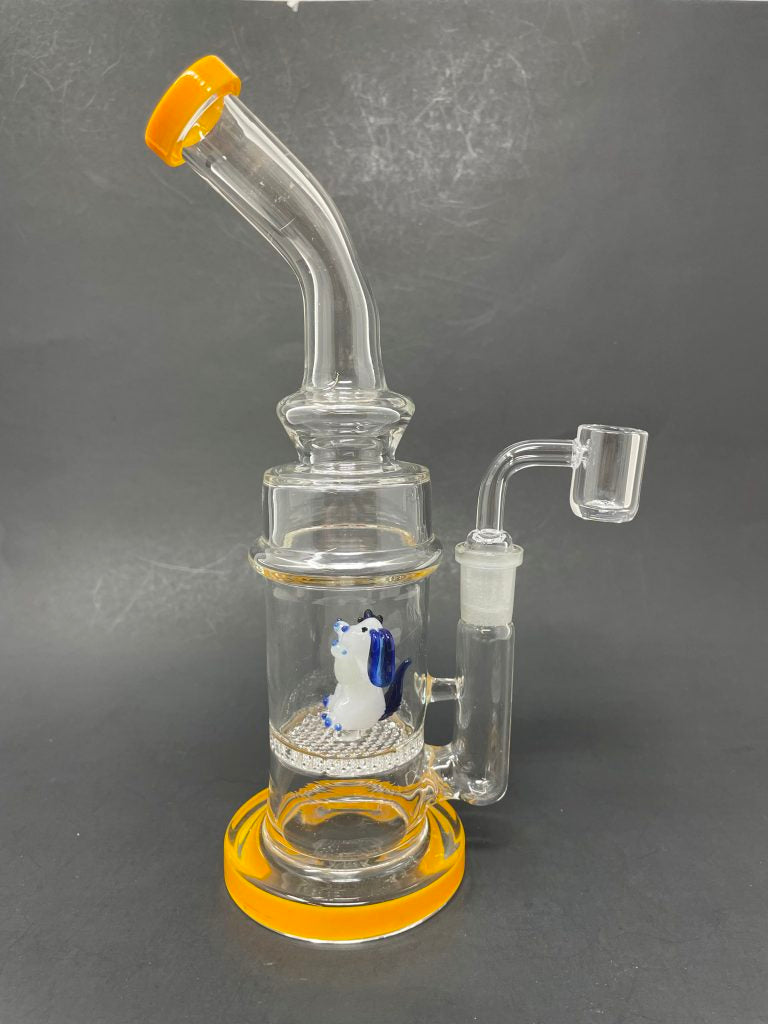 9" Yellow Dog Percolator Dab Rig StonedGenie.com