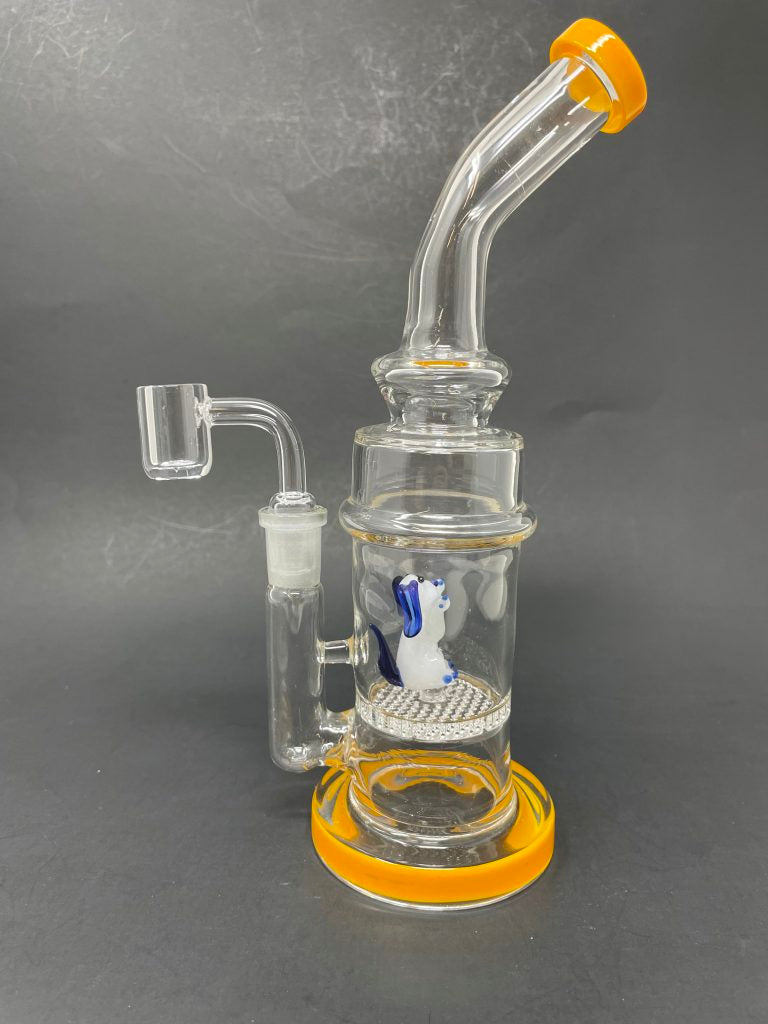 9" Yellow Dog Percolator Dab Rig StonedGenie.com
