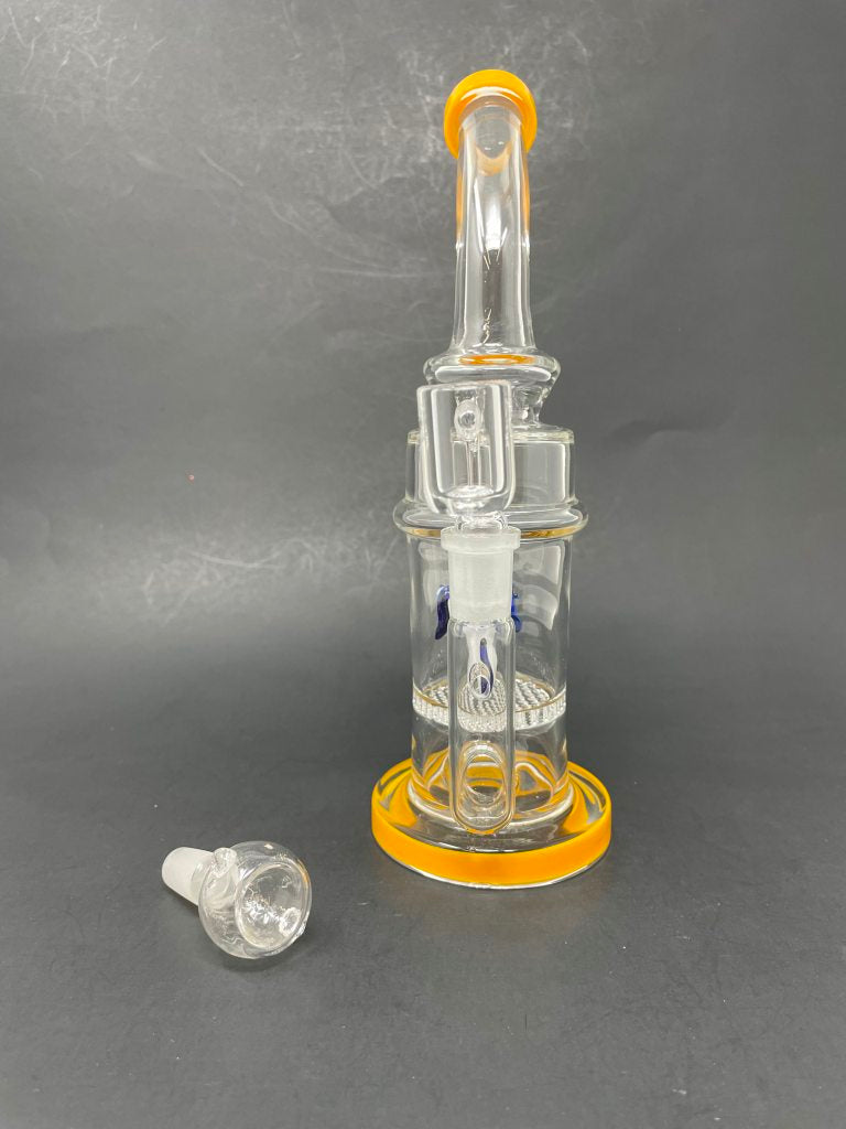 9" Yellow Dog Percolator Dab Rig StonedGenie.com