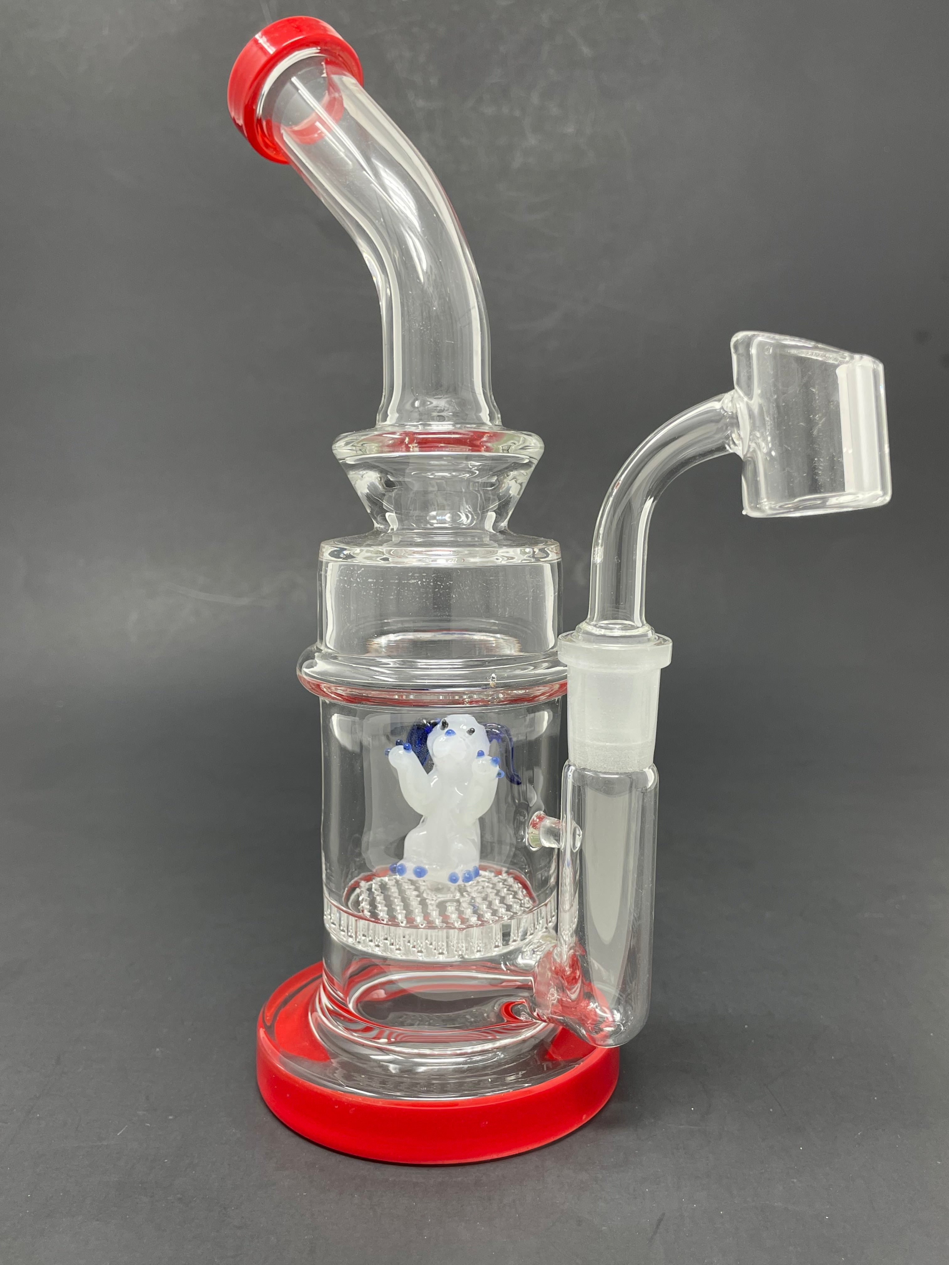 9" Red Dog Percolator Dab Rig StonedGenie.com