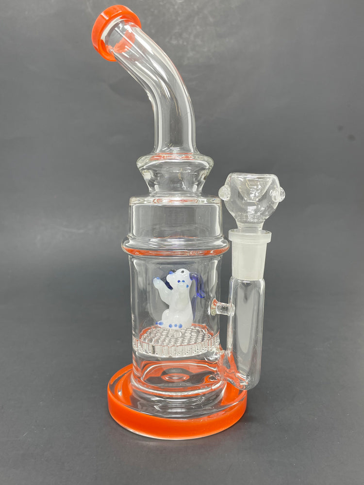 9" Orange Dog Percolator Bong