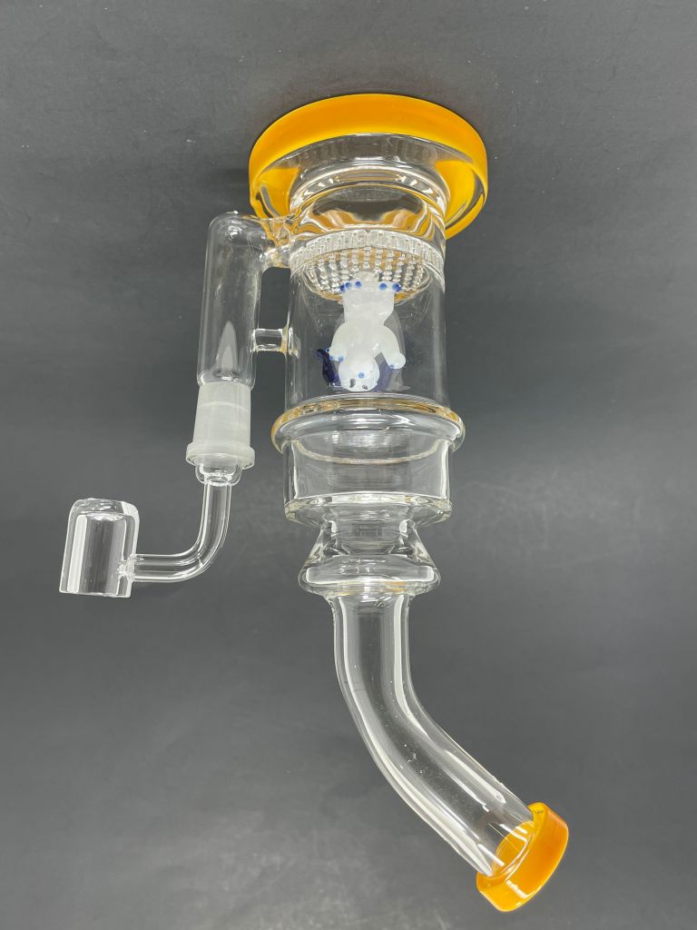 9" Yellow Dog Percolator Dab Rig StonedGenie.com