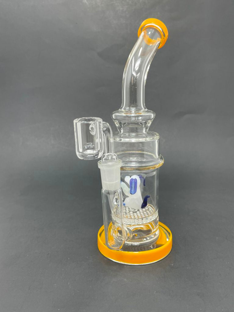 9" Yellow Dog Percolator Dab Rig StonedGenie.com