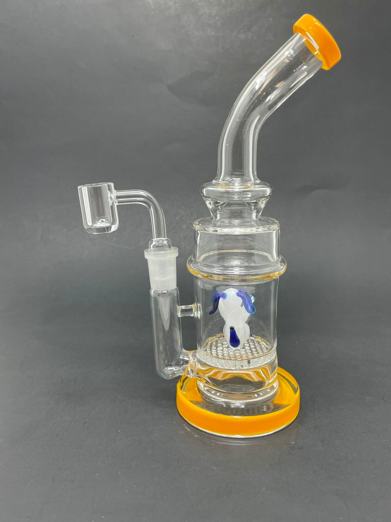 9" Yellow Dog Percolator Dab Rig StonedGenie.com