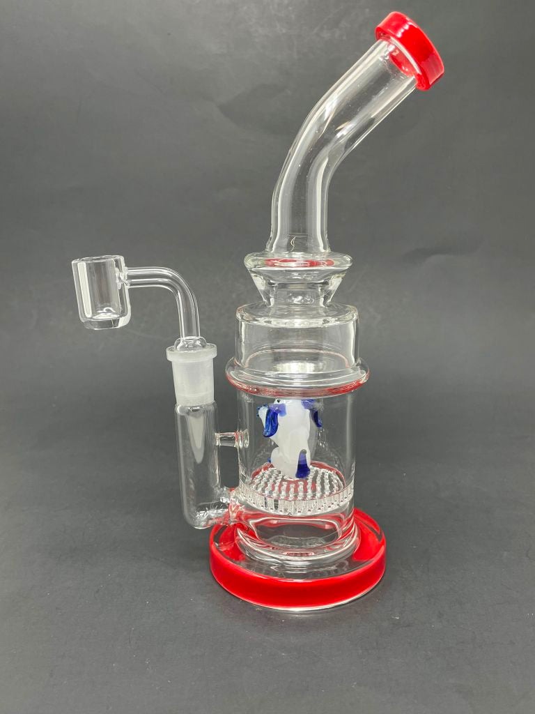 9" Red Dog Percolator Dab Rig StonedGenie.com